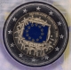 France 2 Euro commémorative 2015 30 ans du drapeau européen - Coincard - © eurocollection.co.uk