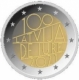 Lettonie 2 Euro - 100e anniversaire de la reconnaissance de jure de la République de Lettonie 2021 - © Union européenne 1998–2024