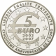 France 5 Euro Argent 2007 - Semeuse - 5e anniversaire de l'Euro - 5 onces - © NumisCorner.com