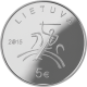 Lituanie 5 Euro Argent 2015 - Culture lituanienne - Littérature - © Bank of Lithuania