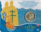 Slovaquie 2 Euro commémorative 2013 - 1150e anniversaire de la mission de Cyrille et Méthode en Grande-Moravie - Coincard - © Zafira