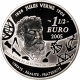 France 1 12 1,50 Euro Argent 2005 - Centenaire de la mort de Jules Verne - Le tour du monde en 80 jours - © NumisCorner.com