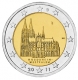 Allemagne 2 Euro commémorative 2011 - Rhénanie du Nord-Westphalie - Cathédrale de Cologne - J - Hambourg - © Michail