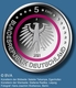 Allemagne 5 Euro commémorative - Zones climatiques de la Terre - Zone polaire 2021 - G Atelier de Karlsruhe BU