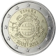 Espagne 2 Euro commémorative 2012 - Dix ans de billets et pièces en euros - © European Central Bank