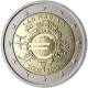 Saint-Marin 2 Euro commémorative 2012 - Dix ans de billets et pièces en euros - © European Central Bank