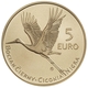 Slovaquie 5 Euro - Faune et flore en Slovaquie - La cigogne noire 2023 - © National Bank of Slovakia