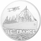 France 10 Euro Argent 2016 - Grand navires français - Paquebot Ile de France - © NumisCorner.com