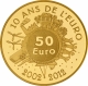 France 50 Euro Or 2012 - Semeuse - 10 ans de l'Euro - © NumisCorner.com