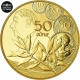 France 50 Euro Or - La Semeuse - Le Nouveau Franc - Général de Gaulle 2020 - © NumisCorner.com