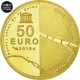 France 50 Euro Or - UNESCO - Rives de Seine - Louvre - Pont des Arts 2018 - © NumisCorner.com