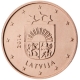 Lettonie 1 Cent 2014 - © European Central Bank