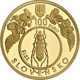 Slovaquie 100 Euro Or 2015 - Patrimoine mondial de l'UNESCO - Forêts primaires de hêtres des Carpates - © National Bank of Slovakia