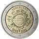 Pays-Bas 2 Euro commémorative 2012 - Dix ans de billets et pièces en euros - © European Central Bank