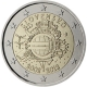 Slovaquie 2 Euro commémorative 2012 - Dix ans de billets et pièces en euros - © European Central Bank