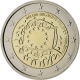 Belgique 2 Euro commémorative 30 ans du drapeau européen 2015 sous Blister - © European Central Bank