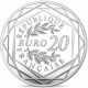 France 20 Euro Argent 2017 - Marianne - Liberté - UNC - © NumisCorner.com