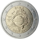 Irlande 2 Euro commémorative 2012 - Dix ans de billets et pièces en euros - © European Central Bank
