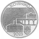Slovaquie 10 Euro Argent - 150e anniversaire de l'ouverture du chemin de fer à vapeur entre Bratislava et Trnava 2023 - © National Bank of Slovakia