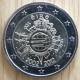 Irlande 2 Euro commémorative 2012 - Dix ans de billets et pièces en euros - © eurocollection.co.uk