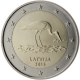 Lettonie 2 Euro commémorative 2015 - La cigogne noire - © European Central Bank