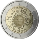 Luxembourg 2 Euro commémorative 2012 - Dix ans de billets et pièces en euros - © European Central Bank