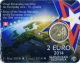 Slovaquie 2 Euro commémorative 2014 - 10ème anniversaire de l'adhésion de la Slovaquie à l'Union européenne - Coincard - © Zafira